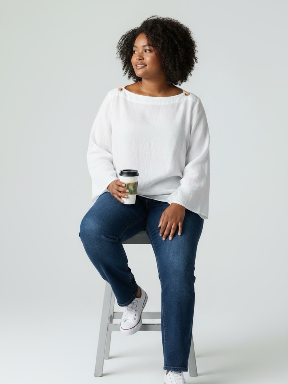 Soft Surroundings Linen Top Size 3X
